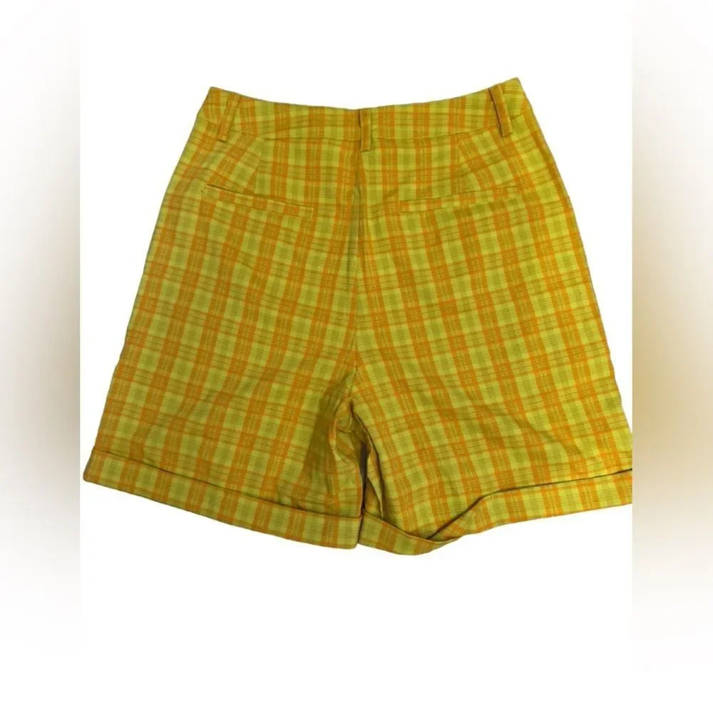 NWT REVOLVE Saint Geraldine LA plaid Preppy shorts Bright sz 8 - Picture 2 of 6